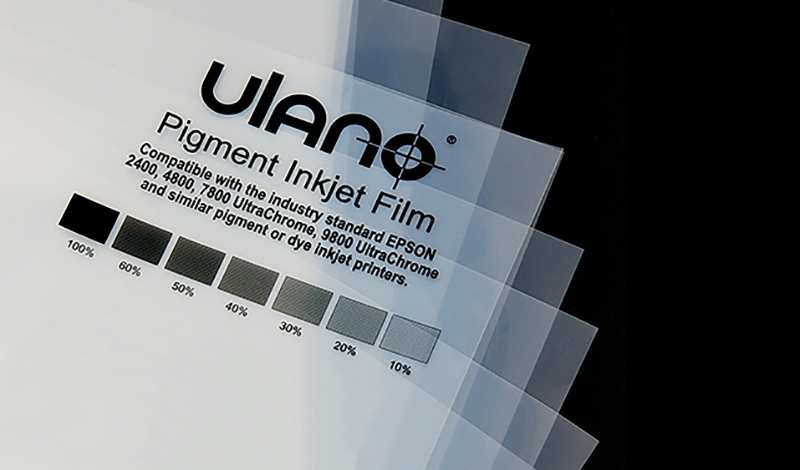 Διάφανα πολυεστερικά φιλμ για μελάνια νερού pigment & dye της Ulano